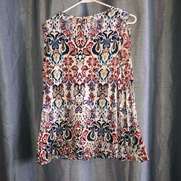 Papa Vancouver -size L - multi coloured sleeveless blouse - new or like new - Picture 2 of 7